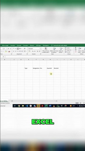 comment créer un tableau sur excel