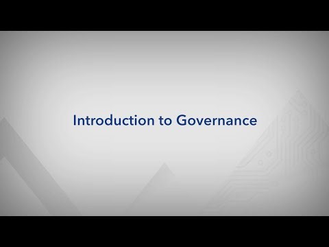 Introduction to Governance