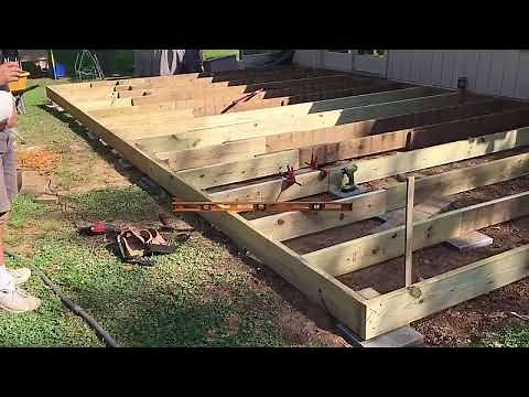 Rebuilding a Ground Level Wood Deck