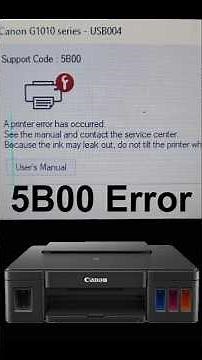 Canon Printer 5B00 Error Reset | Waste Ink Counter Solution #techtutorial
