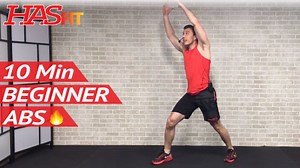 10 Minute Easy Abs Workout for Beginners - HASfit - Free Full Length Workout Videos and Fitness Programs