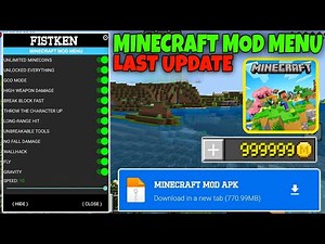 Minecraft Mod Menu | Unlimited Resources + Unlock All Features + God Mode