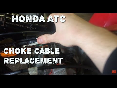 How to replace a honda big red choke cable ATC