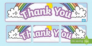 Thank You Display Banner