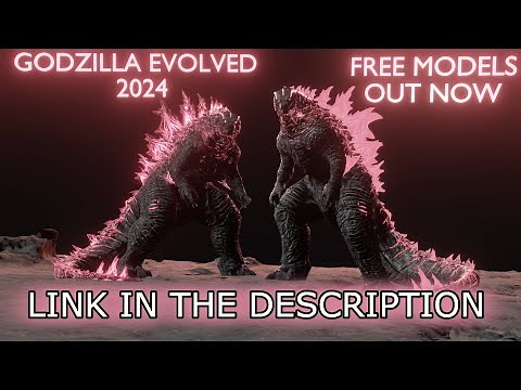 FREE Godzilla Evolved 2024 3D Models ! OUT NOW Link In DESC ! FREE Godzilla 2024 Blender Models
