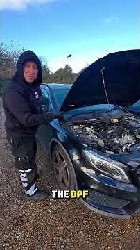 DPF MELTDOWN: Mercedes GLA Saved with One Clean! #dpf #mercedes #mercedesbenz #diy #shorts #cars