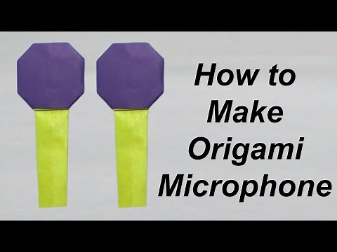 How To Make An Easy Origami Microphone | Origami Microphone