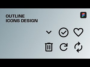 Outline Icons Design (2/2) || Figma Tutorial