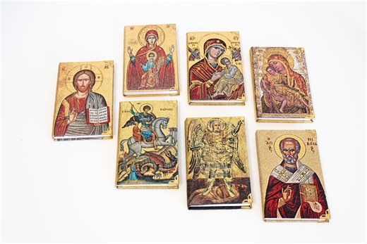 Embroidered Orthodox Notebooks – Christian Icon Journals With Christ Virgin Mary and Saints - Etsy
