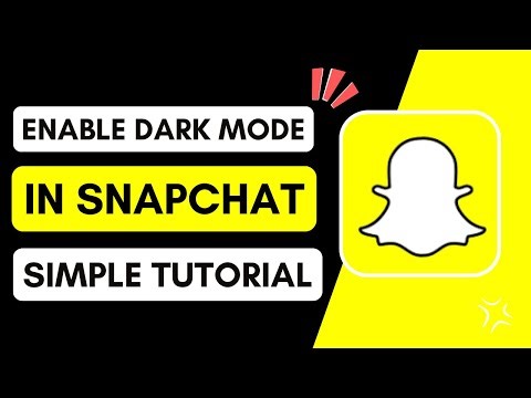 How To Enable Dark Mode In Snapchat