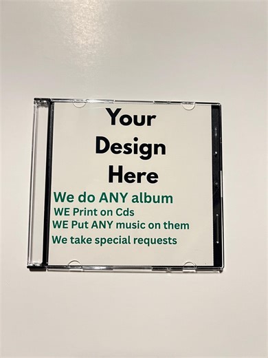 Create Your Own CD & SLIM Jewel Case Design. With Music. Priority - Etsy