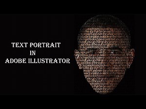 Text Portrait Effect Illustrator Tutorial || Adobe Illustrator Tutorials