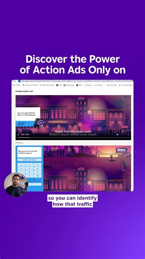 Running CTV ads doesn’t have to be complicated. Roku Ads Manager makes it easy to create, manage, and optimize your campaigns—all in one intuitive platform. No hassle, just results. Try it today! | Roku Advertising