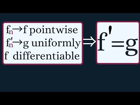 Real Analysis | Uniform Convergence and Differentiability