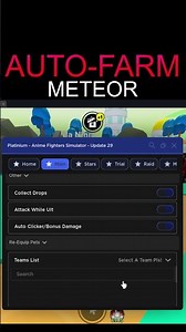 O melhor Script Dupe e Farm de Anime Fighters Simulator AFS para Celular!