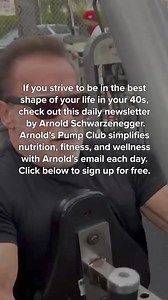I've done nearly 20,000 workouts in my life, and I've seen what works for all levels. Join 900k readers getting my daily email on how to live a healthier, happier life. | Arnold Schwarzenegger