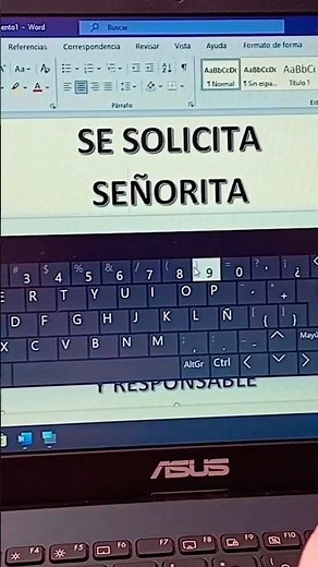 TUTORIAL COMO PONER LA LETRA Ñ EN UNA LAPTOP de FORMA FACIL Y RAPIDA 😁😃👍 suscribete para mucho mas👇🤓