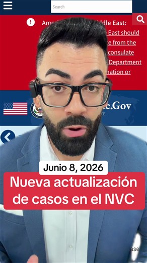 🚨ÚLTIMA HORA: NVC actualiza sus tiempos de procesamiento para hoy Junio 8, 2026!! Los NVC Timeframes son los tiempos de procesamiento que publica el Centro Nacional de Visas (NVC) para informar qué casos y documentos están revisando actualmente. Esta información ayuda a las familias a saber cuánto tiempo podría tardar la siguiente etapa de su proceso migratorio después de la aprobación de USCIS. Si su caso está en el NVC, revisar estos tiempos le permite tener una idea más clara de cuándo podrí
