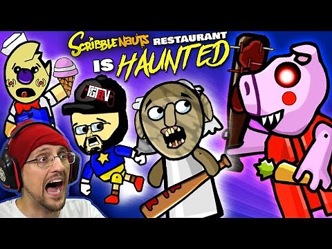 PIGGY invades FGTeeV's HAUNTED Restaurant! Revenge 4 Granny! (Scribblenauts Unlimited #4)