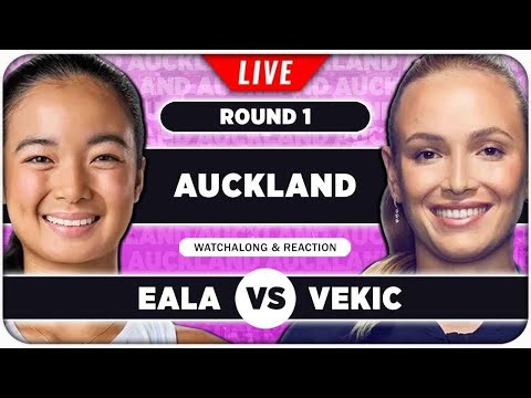 EALA vs VEKIC • WTA Auckland 2026 • LIVE Tennis Watchalong