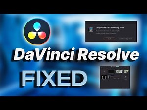 How to fix DaVinci Resolve 18 Unsupported GPU message 2022