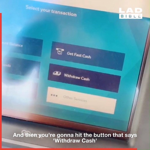 12M views · 33 reactions | This ATM life hack may change your life forever... 螺 | LADbible | Facebook