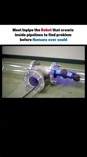 Meet Inpipe the Robot that crawis inside pipelines to find problem🤯😳#technology #explained