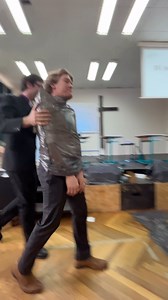Congratulations to our Pi Memorization Champion who got to pick a teacher to pie in the face for Pi Day on Friday! Thanks for being a good sport, Mr. Hudson! | Christian International School of Prague