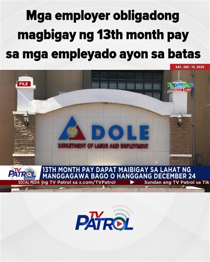 Obligasyon ng mga Employer sa 13th Month Pay