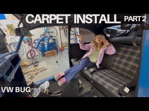 VW Beetle Restoration Ep. 66 — Finishing the Carpet Install & Rear Seat Setup (Part 2)