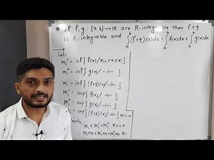 Riemann Integration | Lecture 28 | Sum of Two Riemann Integrable Functions is Riemann Integrable