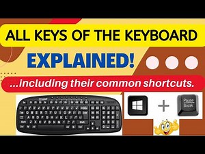 All Keys of the Keyboard Explained! ...Including their Common Shortcuts (Digital School)