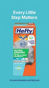 1K views | Every little step matters. Look for Hefty Ultra Strong trash bags with 10% coastal plastic | Hefty | Facebook