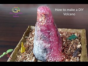 How to Make a Volcano at Home - DIY 5 minutes craft