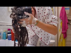 ASMR Hair Washing Tutorial 💆‍♀️✨ Scalp Health & Deep Relaxation | No Talking