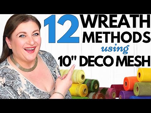 Wreath Making EXPERT Reveals Top 12 Deco Mesh Base Designs!