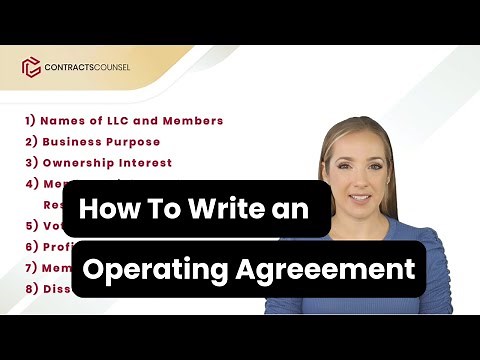 How To Write an Operating Agreement [Lawyer Templates Available]