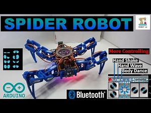 How To Make A Spider Robot Based On Arduino |Bluetooth Control Robot| Controlled By Mobile (Sinhala)