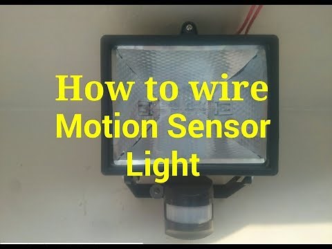 How to wire Motion Sensor Light | installation and wiring of motion sensor light,,,,