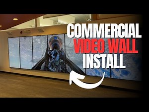 22ft Commercial Video Wall Installation | BrightSign Digital Signage for Business Entryway