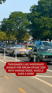 575K views · 12K reactions | The rumble of engines, gleaming chrome, and a wave of nostalgia took over Metro Detroit on Saturday as the 30th Annual Woodward Dream Cruise rolled down historic Woodward Avenue. Read more: themetrodetroitnews.com/thousands-line-woodward-avenue-for-dream-cruise-2025-featuring-vintage-rides-and-muscle-cars | Metro Detroit News | Facebook