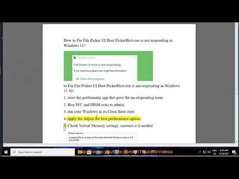 Fix File Picker UI Host PickerHost.exe is not responding in Windows 11