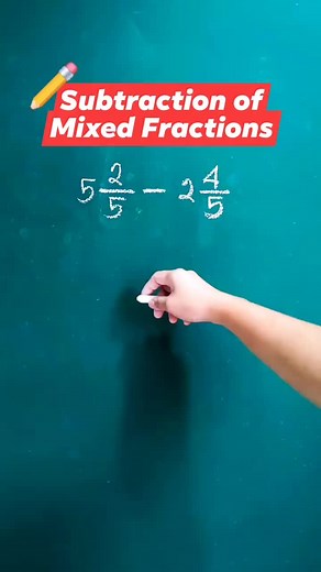 Subtraction of Mixed Fractions Tutorial