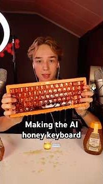 Making the AI honey keyboard🍯⌨️ #asmr #asmrcommunity #asmrsounds #asmrhoney
