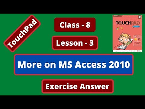Class 8 Computer Touchpad | Computer Class 8 Chapter 3 Question answer | TouchPad Class 8 Chapter 3