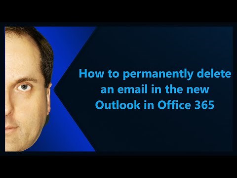 How to permanently delete an email in the new Outlook in Office 365