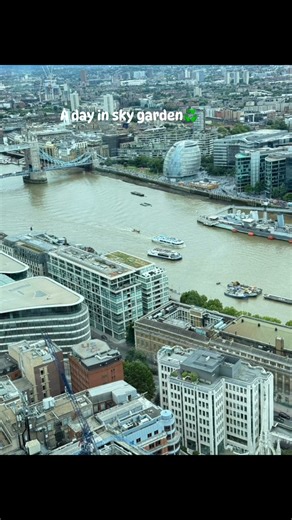 The Sky Garden in London is a breathtaking oasis in the sky, offering panoramic views of the city and a lush tropical landscape. This free public garden is a must-visit destination, combining stunning architecture with a serene escape from the bustling streets below. #skygardenlondon | Sreeja Girish | Facebook