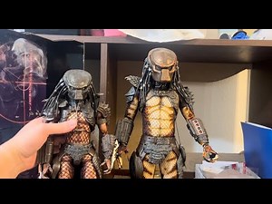 Hot Toys 1/6 Scale vs NECA 1/4 Scale City Hunter Predator Figure Comparisons