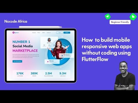 How to build mobile responsive web apps without coding using FlutterFlow (Part 1)