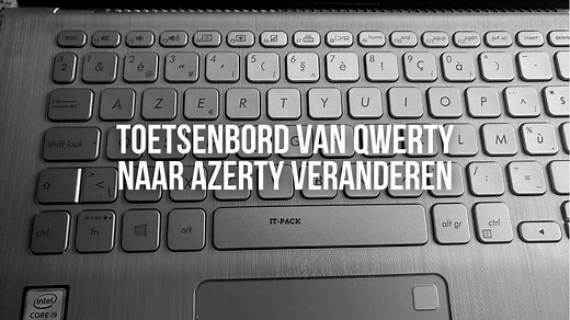 Toetsenbord van QWERTY naar AZERTY veranderen in Windows 10
